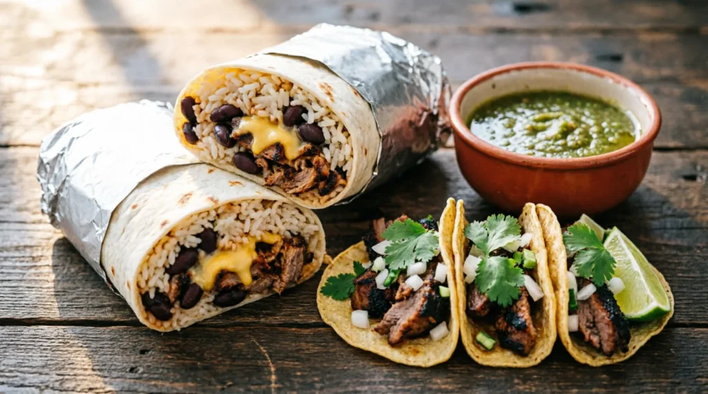 Difference Between Burrito and Taco, Settled at Last