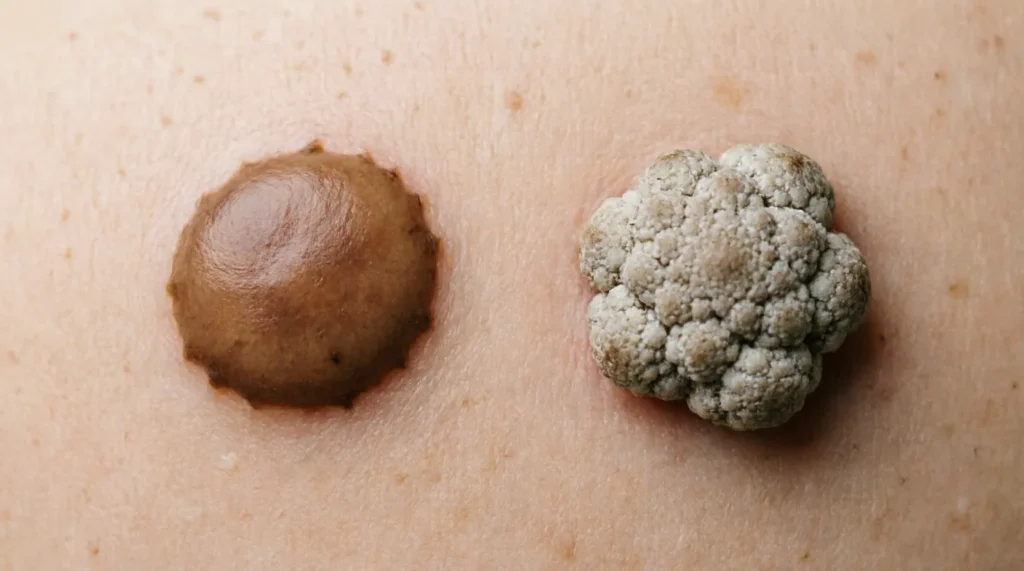 Difference Between Mole and Wart: Texture & Origin Clues